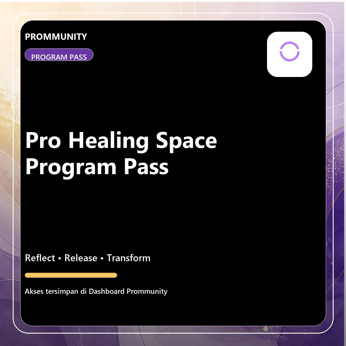 Pro Healing Space Program Pass graphic product cover