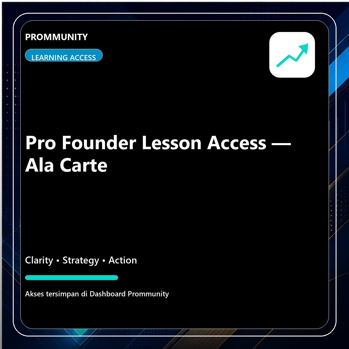 Pro Founder Lesson Access – Ala Carte graphic product cover